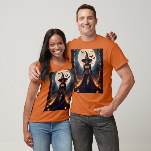 T-shirt Sorcière de la forêt Steampunk Halloween (Unisexe)
