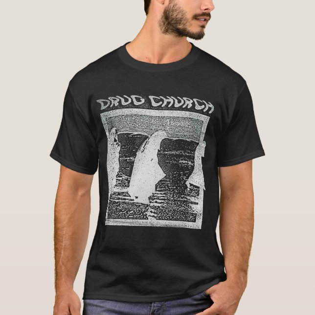 T-shirt Sorcière de l'église de la drogue (Devant)