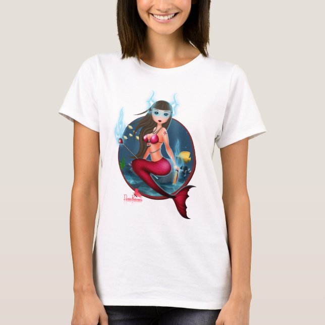 T-shirt Sorcière de mer par Nicole Pederson (Devant)