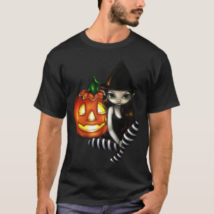 T-shirt Sorcière de nuit de Halloween et chemise gothiques