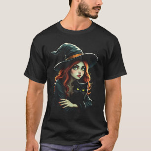T-shirt Sorcière de repos Face Sassy Spellcaster