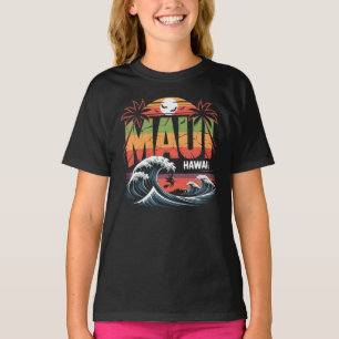 T-shirt Sorcière de surf sur Broom Maui Hawaii Halloween
