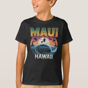 T-shirt Sorcière de surf sur Broom Maui Hawaii Halloween