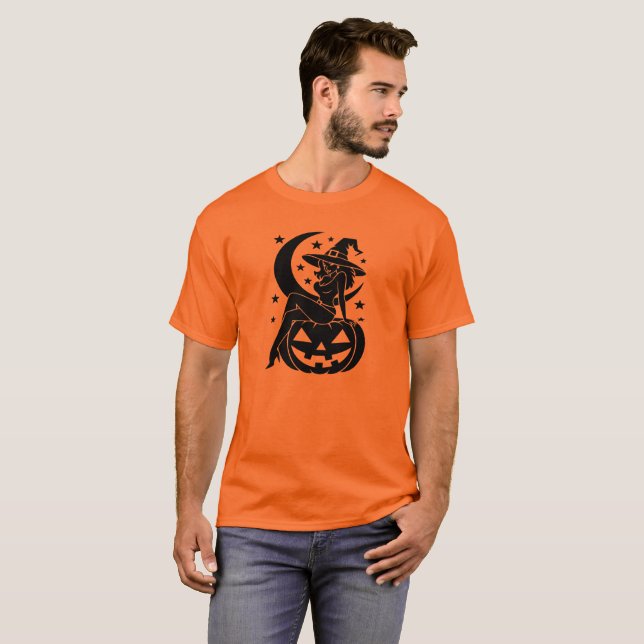 T-shirt Sorcière d'Halloween (Devant entier)