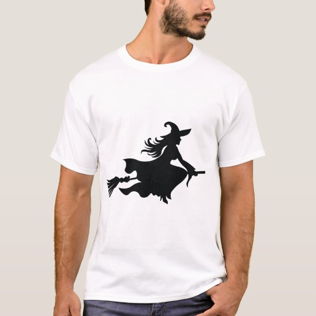 T-shirt sorcière d'Halloween (Devant)