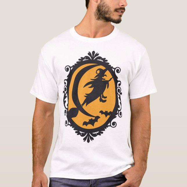 T-shirt Sorcière d'Halloween (Devant)