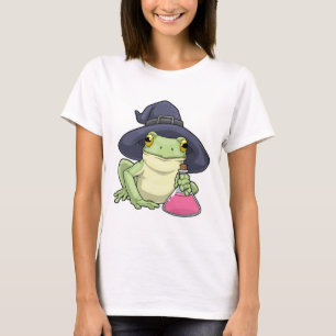 T-shirt Sorcière d'Halloween grenouille