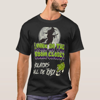 T-shirt sorcière d'Halloween sarcastique Je me gare dans l