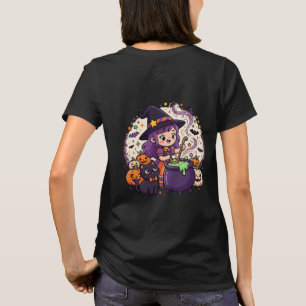 T-shirt Sorcière douce et effrayante Chaudron de potion Ha