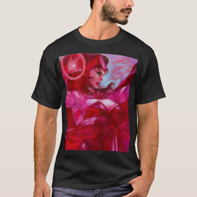 T-shirt Sorcière Écarlate ~ Wanda Maximoff (Devant)