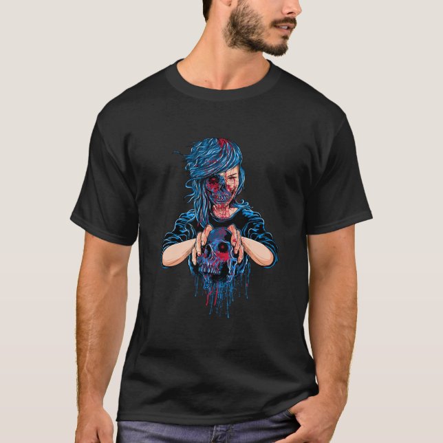 T-shirt sorcière effrayante (Devant)