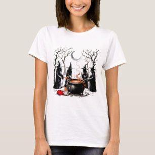 T-shirt Sorcière effrayante Halloween Anti-trump Féministe