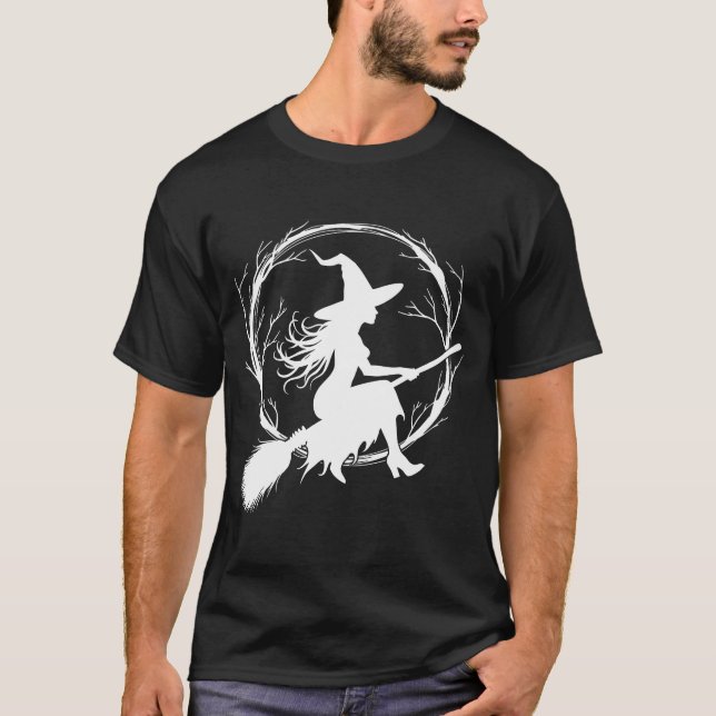 T-shirt Sorcière en vol (Devant)