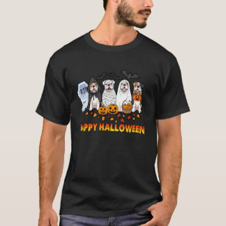 T-shirt Sorcière fantôme Citrouille Quatre Amoureux de Bou
