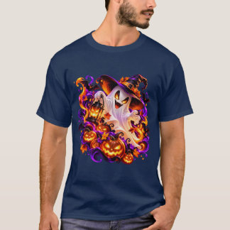 T-shirt Sorcière fantôme d'Halloween
