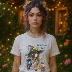 T-shirt Sorcière fleur sauvage - Art Cuisinière Fl