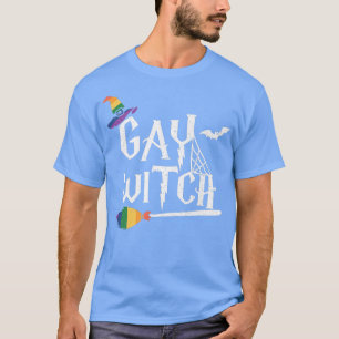 T-shirt Sorcière gay LGBTQ Gay pride lesbienne drôle Hallo
