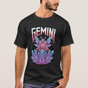 T-shirt Sorcière Gémeaux Signe du Zodiaque Crâne Constella