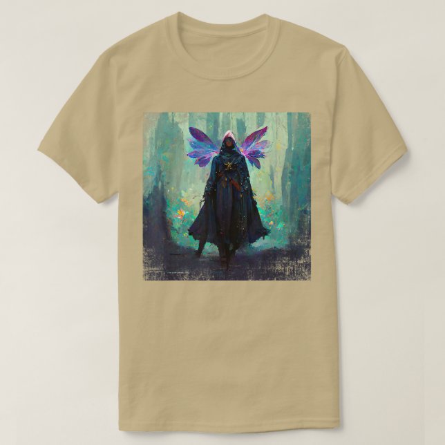 T-shirt Sorcière gothique fantastique Fea Faerie Mage Bois (Design devant)