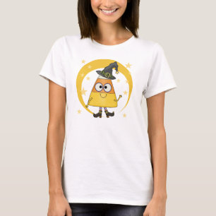T-shirt Sorcière Halloween de bonbons au maïs
