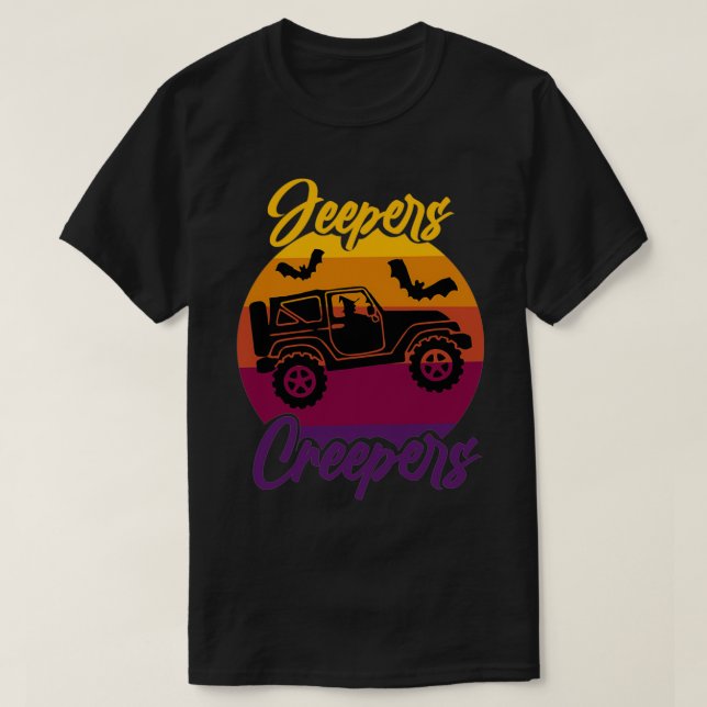 T-shirt Sorcière Jeepers Creepers en 4X4 Vol Passé Moon Ha (Design devant)
