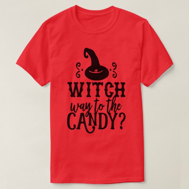 T-shirt Sorcière Jusqu'Au Bonbon (Design devant)