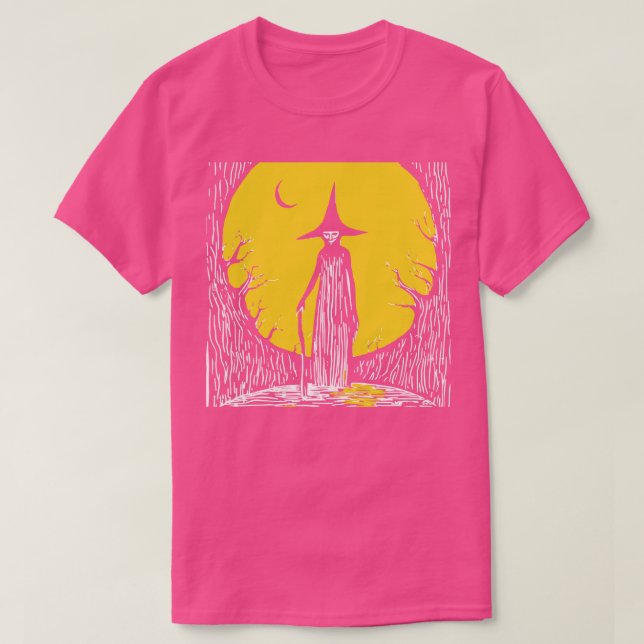 T-shirt Sorcière Linocut 3 (Design devant)