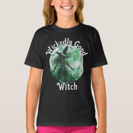T-shirt Sorcière Méchamment Bonne Dessin De Sorcière Verte