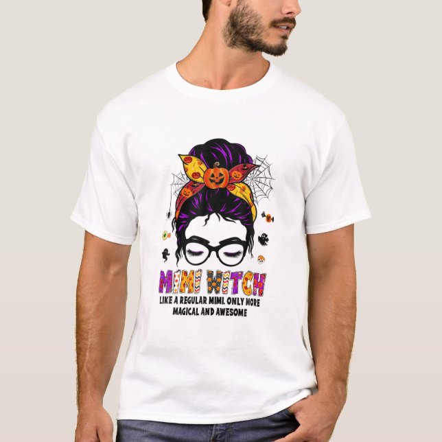 T-shirt Sorcière Mimi Comme Grand-Mère Régulière Seulement (Devant)