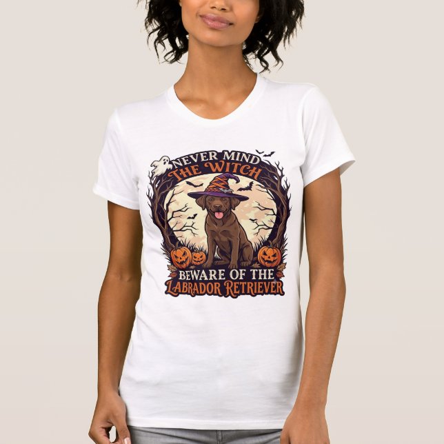 T-shirt Sorcière, n'importe quoi, Labrador Retriever Hallo (Devant)