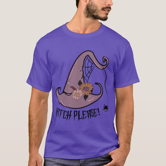 T-shirt Sorcière s'il vous plaît Funny Halloween AUTOCOLLA (Devant)