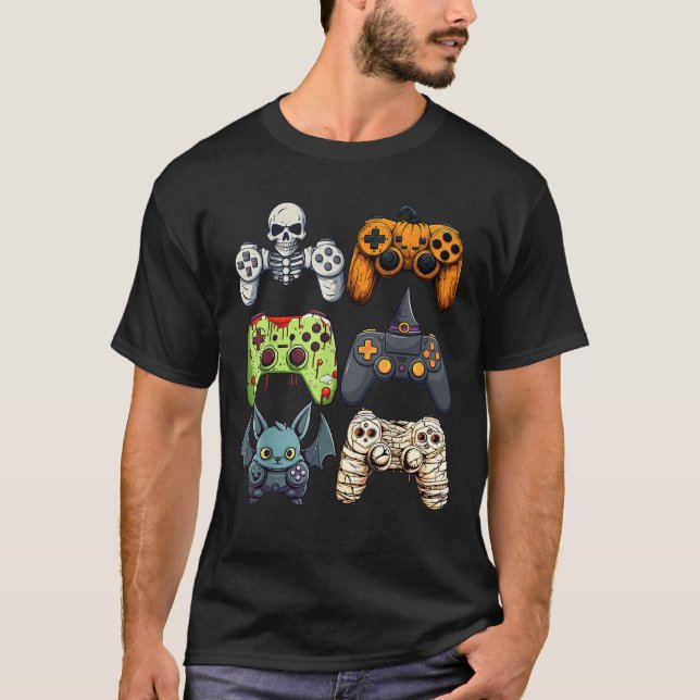 T-shirt Sorcière squelette zombie momie  (Devant)