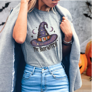 T-shirt Sorcière Super rétro Halloween Costume femmes