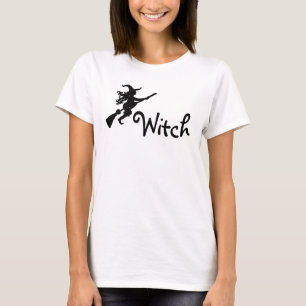 T-shirt Sorcière sur une chemise à sorcière Silhouette Bro