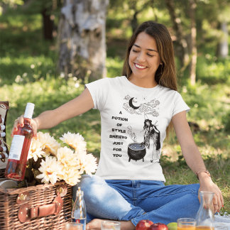 T-shirt Sorcière tirée à la main brasse Tee - shirts - Inc