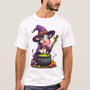 T-shirt Sorcière Vache Chaudron Brassin