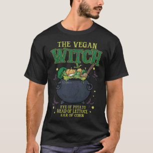 T-shirt Sorcière végane Halloween Véganisme mignon Ovo L