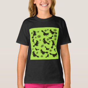 T-shirt Sorcière volante parmi les étoiles à Halloween nui
