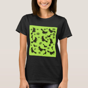 T-shirt Sorcière volante parmi les étoiles à Halloween nui