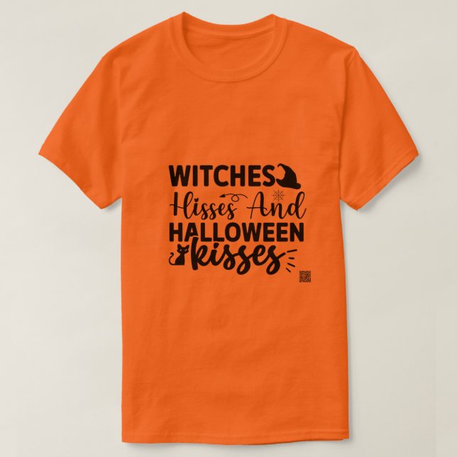 T-shirt Sorcières Baisers Et Baisers D'Halloween (Design devant)