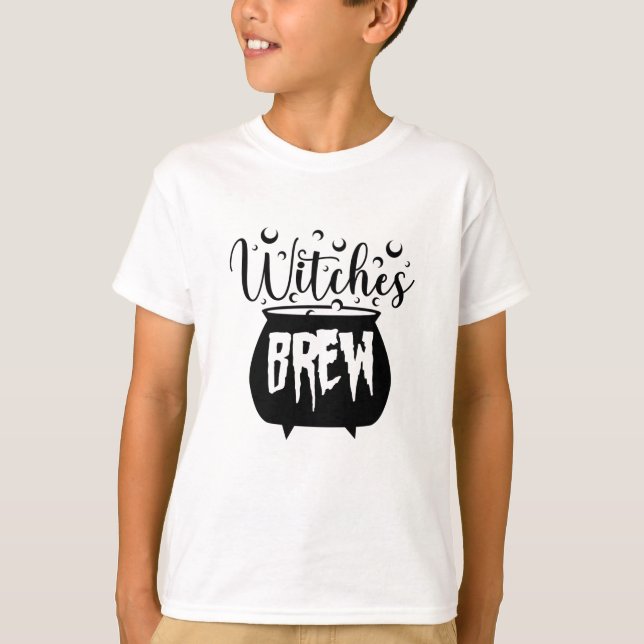 T-shirt Sorcières brasser Éffrayant Cool Halloween (Devant)