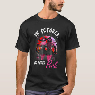 T-shirt Sorcières En Octobre Nous Portons Pink Lune Nuit H