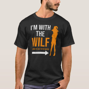 T-shirt sorcières halloween je suis avec la sorcière pour