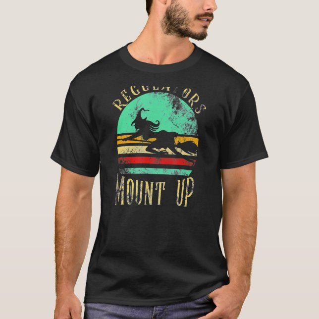 T-shirt Sorcières Les Régulateurs D'Halloween Montent (Devant)
