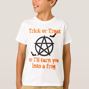 T-shirt sorcières magie pentagramme tour ou traiter