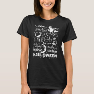 T-shirt Sorcières poème Halloween sorcière, magie Éffrayan