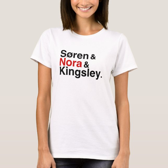T-shirt Søren et Nora et Kingsley (Devant)