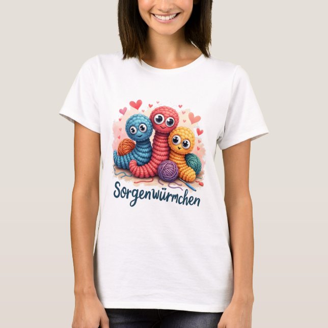 T-shirt Sorgenwürmchen - vers préoccupants (Devant)
