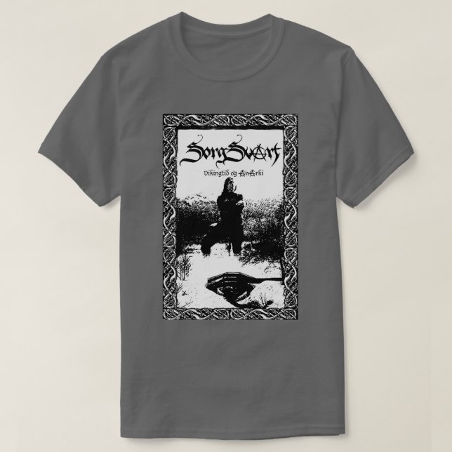 T-shirt Sorgsvart (Design devant)