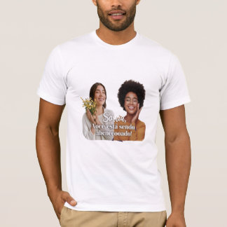 T-shirt Sorria, você está sendo abençoado